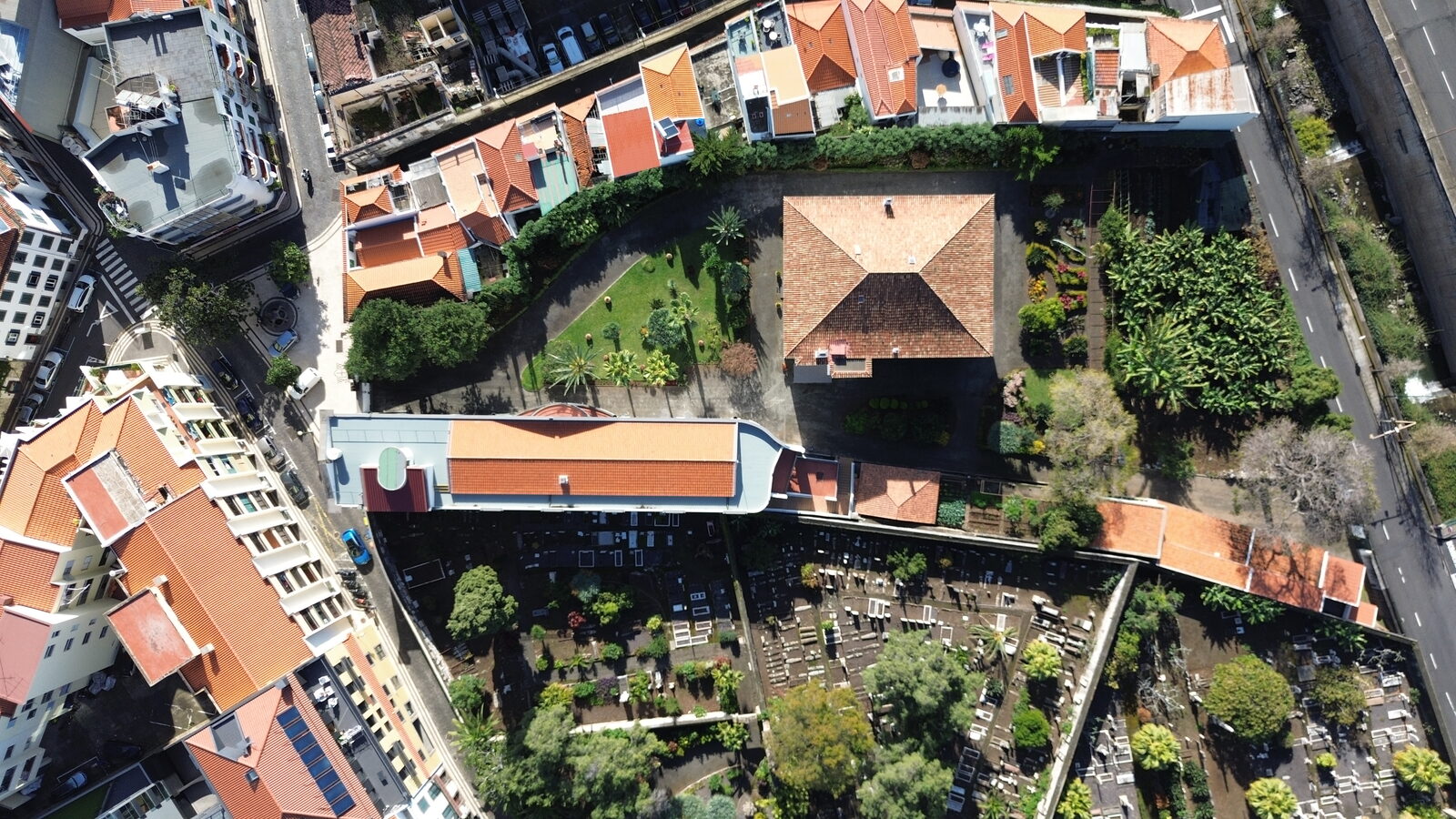 Quinta histórica vista do ar